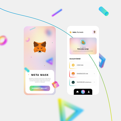 Metamask/Cryptocurrency Mobile UI altcoins bitcoin branding concept crypto cryptocurrency design graphic design illustration metamask mobileapp mobileui typography ui uiux uiuxdesign uiuxdesigner