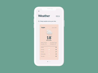 Day 037- Weather dailyui design ui ux uidesign userinterface