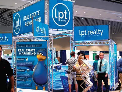 Event Booth Design banner booth brand branding business conference estate event finance mortgage real realestate realtor realty space