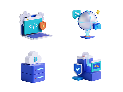 Linkkify 3D icons 3d 3d icons 3d illustration branding c4d cinema 4d design illustration octane render ui