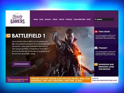 Gaming News Podcast Homepage