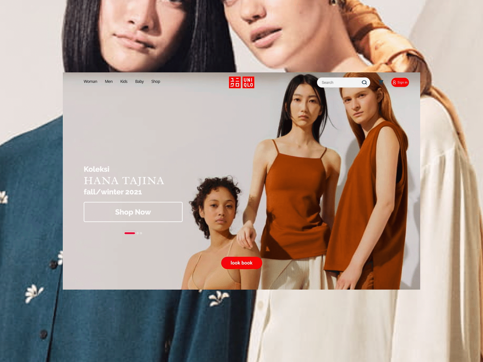 website design Uniqlo app branding design ecommerce icon ui uniqlo ux web