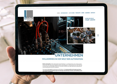 binder AUTOMATION design screendesign ui web design