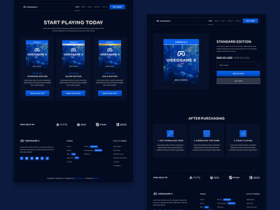 Pages | Videogame X - Online Videogame Webflow Template playstation