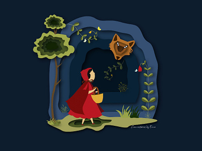 Little Red Riding Hood 3d adobeillustrator animation cartoon design dribbleshot graphic design illustration