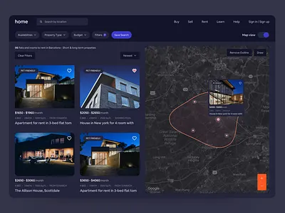 Property Marketplace Web App apartment dashboard landingpage product property property management real estate real estate agency real estate agent real estate app real estate web app real estate website realestate realtor realty ui uiux ux web app webapp