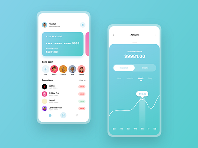 Wallet App Design concept design finance ui ux wallet