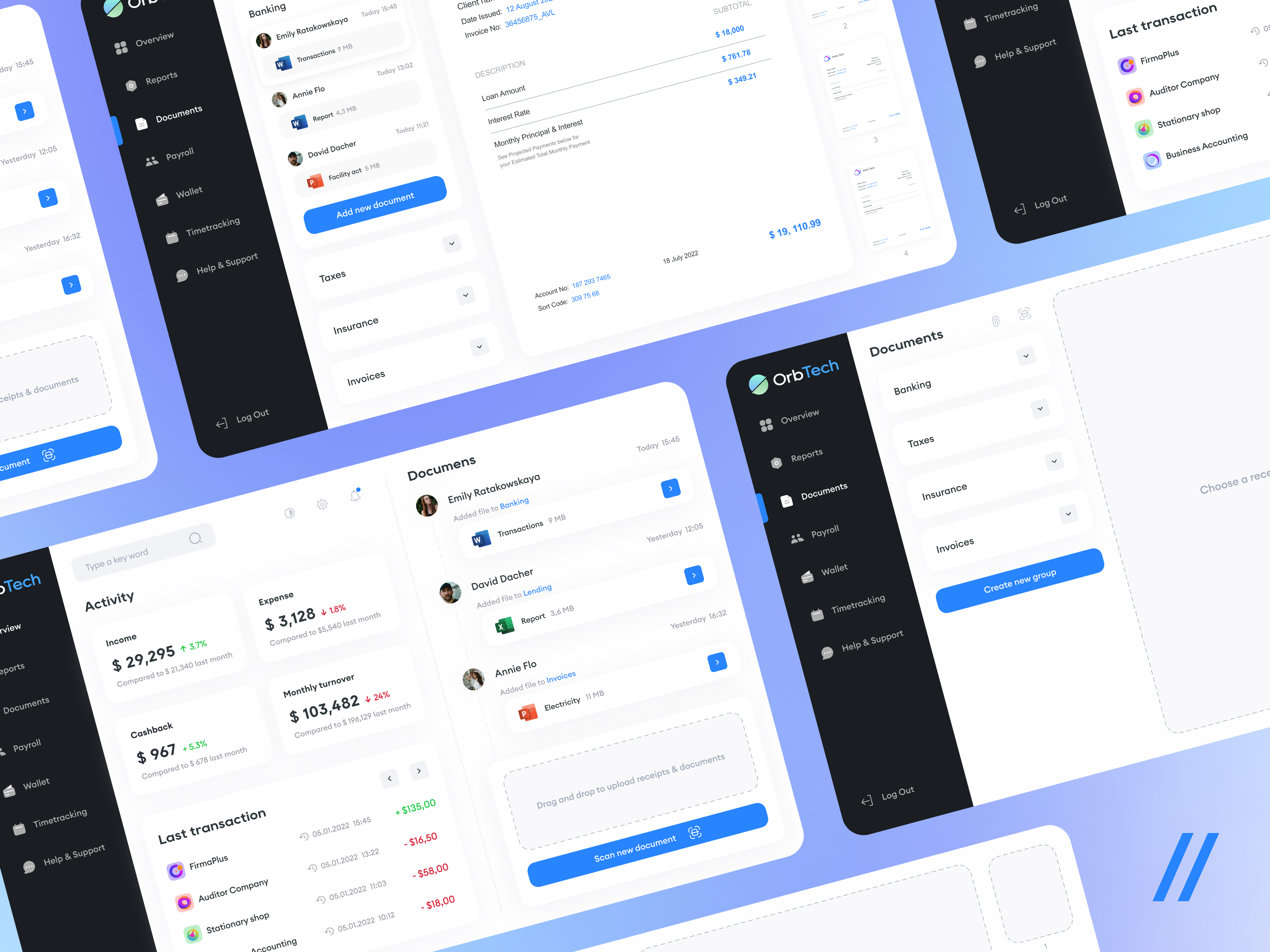 Accounting App by Kristina Spiridonova for Purrweb UI/UX Agency on Dribbble