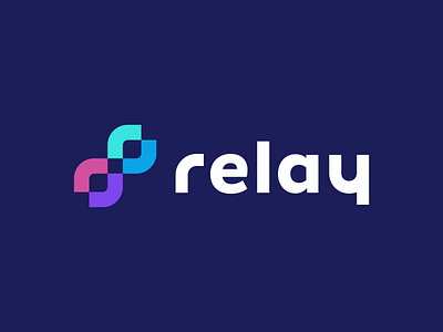 Relay Logo Design appicon blockchain brand branding creative crypto cryptocurrency design finance geometric logo icon logo logodesign logotype modern r r logo software symbol tech