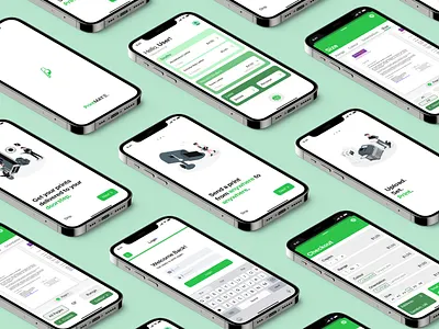 PrintMate app branding design illustration logo ux