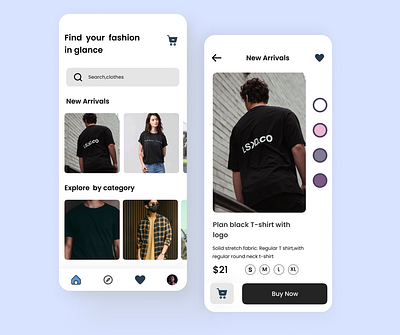 Fashion Mobile App app apparel brand cart clothing design e commerce fashion ios minimal mobile models outfit pastelcolors shop typography ui ux