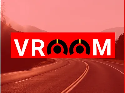 Vroom Logo app branding design icon illustration logo typography ui ux vector