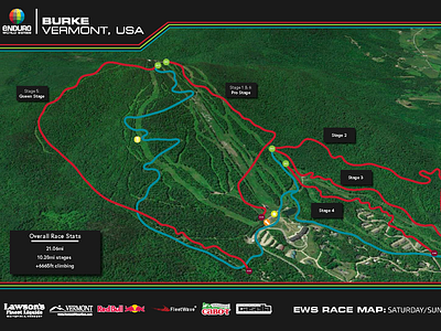 Burke Enduro World Series branding custom graphic design map