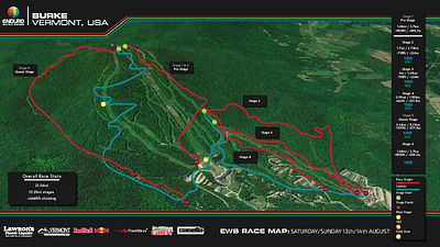 Burke Enduro World Series branding custom graphic design map