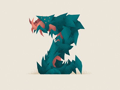 Monstography - Z character design font font design illustration illustrator lovecraft minimal monster monsters type type design typeface typography vector z