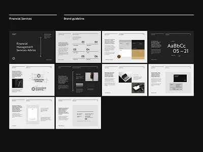 Brand guideline for Commons Capital book brand branding design emblem financial graphic design guideline logo logotype minimalist symbol