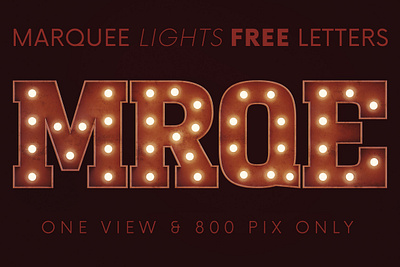 Marquee Lights - Free 3D Lettering alphabet deeezy design font free free font free graphics freebie lettering letters light bulbs light font marquee sign typeface typography urban vintage