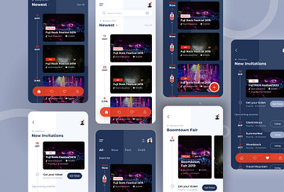 Event Management app UI/UX design | Dark Theme app designer app interface design event app uiux figma app design figma uiux graphic ui minimal app ui mobile ui trending app design ui ui designer ui inspiration uidesigner uiux uiux inspire uiux interface uiux prototype user experience user interface wonderful ui