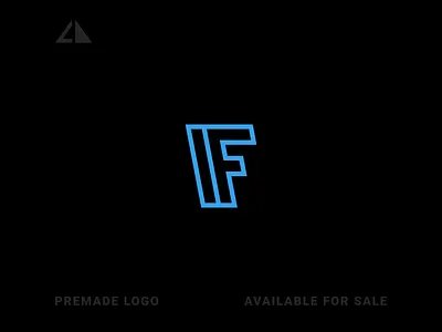 IF Logo Monogram branding design flat icon if monogram logo minimal monogram vector