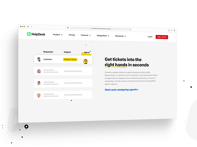 Automated HelpDesk - Auto-Assigning Agents after effects animation automation chat customer support figmadesign help desk helpdesk livechat loop motion motion graphics support ui ui motion uiux uxdesign web web page design website