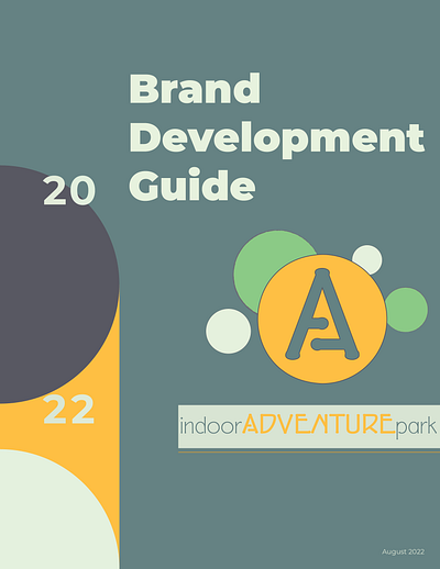 Brand Development Guide for indoorADVENTUREpark brand guide branding design graphic design logo typography