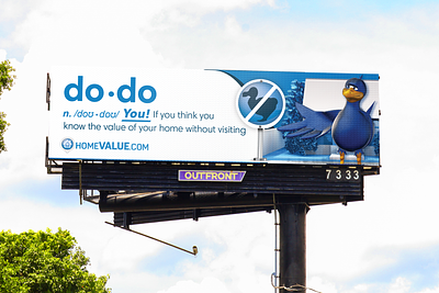 Billboard Concept – HomeValue.com 3d advertising billboard bird branding campaign design digital estate house large marketing mockup mortgage print real realestate realestateagent realtor realty