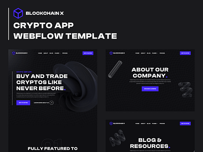 Presentation | Blockchain X -Blockchain Crypto Webflow Template blockchain app