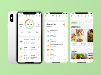 Mobile app for healthy life app application design ui ux