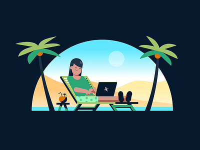 DataCamp’s Summer Certification Challenge beach datacamp datascience figma header holiday illustration illustrator image laptop learning palmtree remote vector