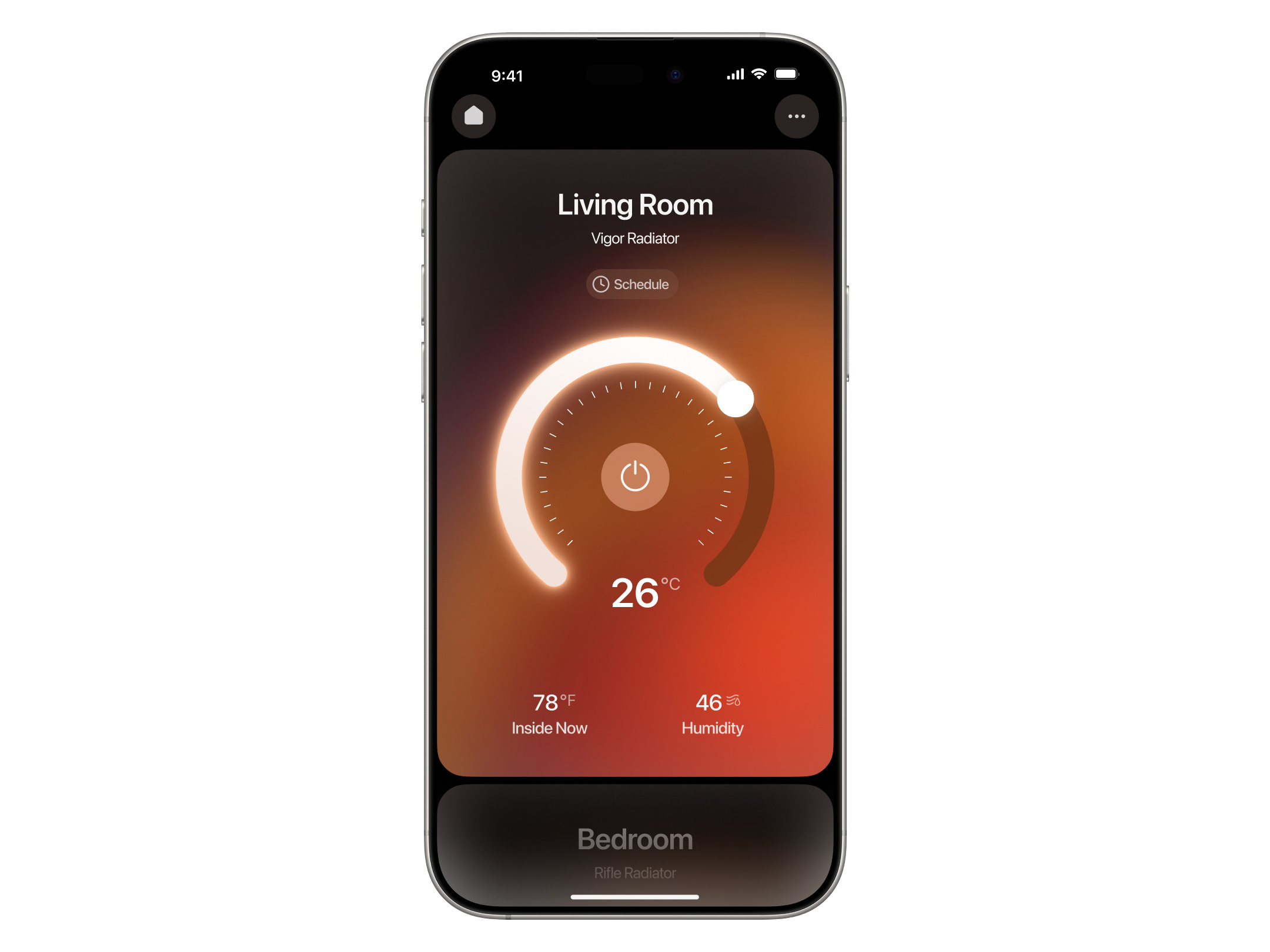 Quup Heating - Dashboard / Temperature app dashboard degree heat heating home mobile app onur onurkurt quup setting smart app smart device smart home temperature ui user interaction user interface