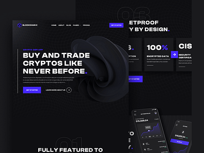 Home | Blockchain X - Blockchain Crypto Webflow Website Template blockchain app