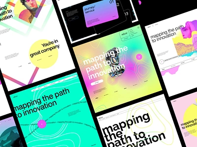 Ebco Concepts bold brand evolution branding concept gradient landing map trend type ui