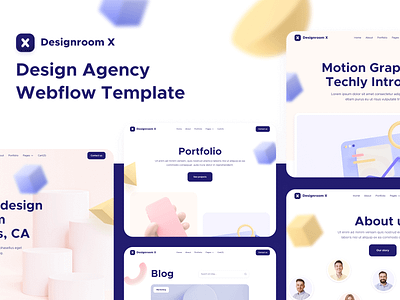 Presentation | Designroom X - 3D Design Agency Webflow Template design firm