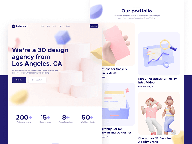 All Pages | Designroom X Creative Design Agency Webflow Template design firm