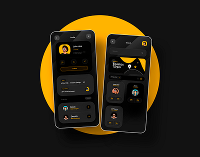 App_Profile_design app concept app design cool app design graphic design modern app new app new app design new modern design ui