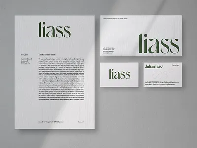 Liass – Sustainable pleasing furniture. Brand Identity. art nouveau branding carpentry corporate design corporate identity furniture identity design logo portfolio stationary sustainable