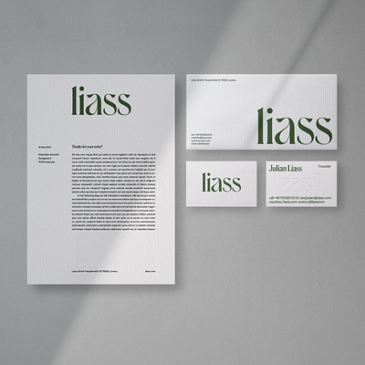 Liass – Sustainable pleasing furniture. Brand Identity. art nouveau branding carpentry corporate design corporate identity furniture identity design logo portfolio stationary sustainable