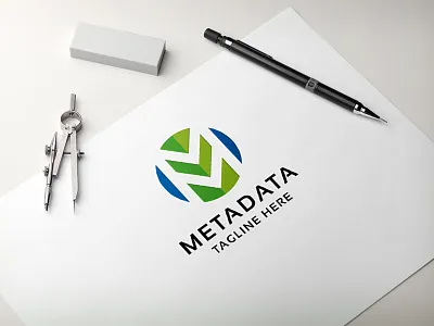 Meta Data Letter M Logo meta