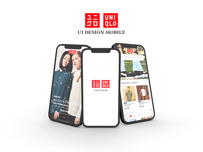 uniqlo mobile ui redesign app branding design ecommerce logo ui uniqlo vector