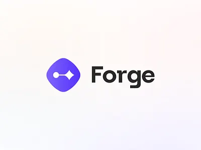 Forge Studio Rebrand agency branding forge forge studio gradient journey logo logo mark north star product design purple scribble soft soft gradient spark squiggle star user flow user journey website design