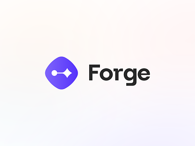 Forge Studio Rebrand agency branding forge forge studio gradient journey logo logo mark north star product design purple scribble soft soft gradient spark squiggle star user flow user journey website design