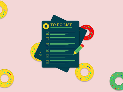 TO DO LIST branding design illustration ui vector