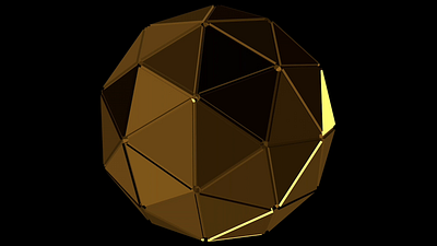 Golden Sphere 3d animate animation c4d design designstudent gold motion graphics sphere