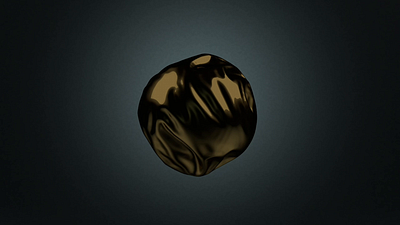 Cloth simulation 3d animate animation c4d cloth design gold motion graphics simulation sphere