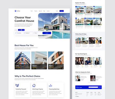 Real estate Landing Page branding design designer graphic design real estate case study real estate landing page real estate web ui uiux uiux designer ui experience uxexperience web design web page design web page experience