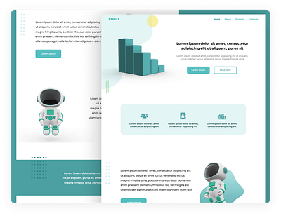 Landing Page 3d animation app branding design icons illustration logo motion graphics ui ui ux ui design uiux