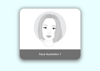 Face illustration advance brain design eyes face hair head illustration vector