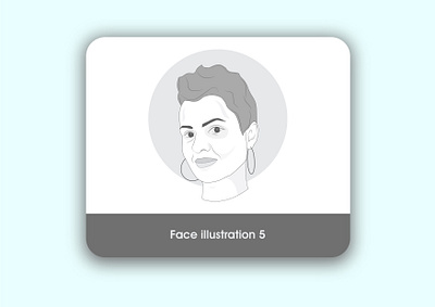 Face illustration advance brain design eyes face hair head illustration vector