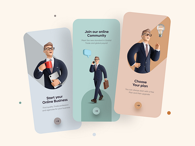 Online Business Onboarding UI Design app interface minimal mobile mobile app mobile app design mobile ui mobileapp mobileappdesign mobileapps ui ui ux design uiux ux