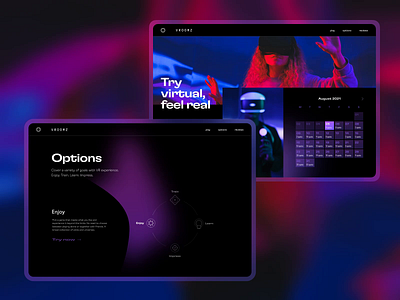VR Rooms Website Interactions dark design design design studio entertainment graphic design innovations interaction interaction design interface technology ui user experience ux virtual reality vr web web design web layout web marketing website